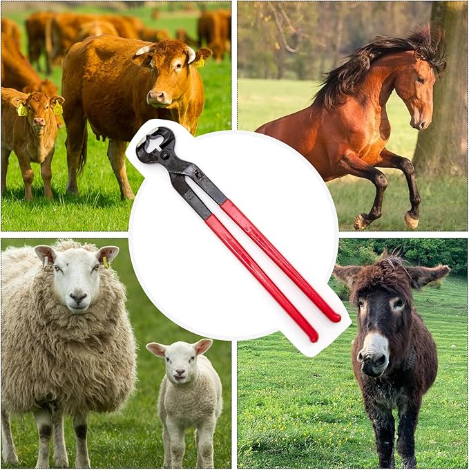 Horse Hoof Nipper, 16 Inches Hoof Trimming Nipper,Horse Nail Clippers for Horses,Sheep,Goats,Alpacas,Veterinarians,Farm Supply