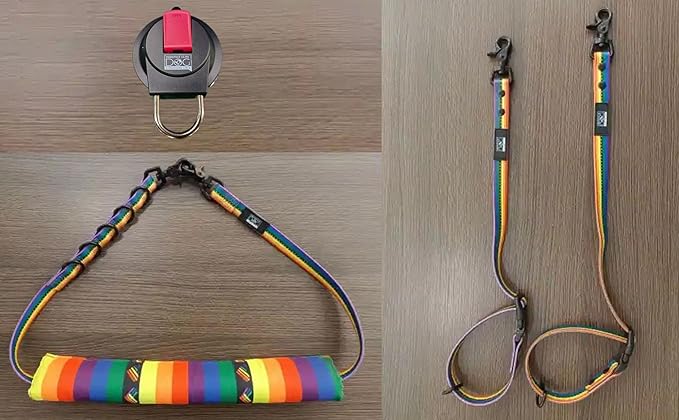 Prestige Elite - Grooming loops for Dogs, Groomers Helper, Grooming Loops for Pet Groomers Adjustable Bio Thane Dog Grooming Loop, Belly Strap, Grooming Noose, Waterproof Extension Strap & Suction Cup