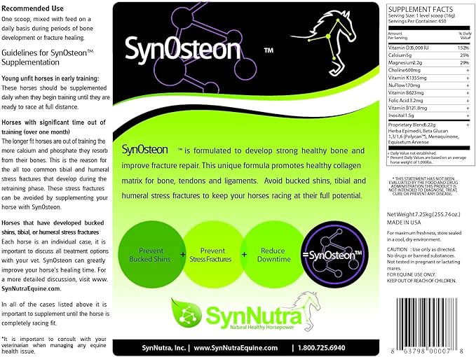 SynOsteon-Strong, Healthy Bones for Horses (450 Serving Bucket)