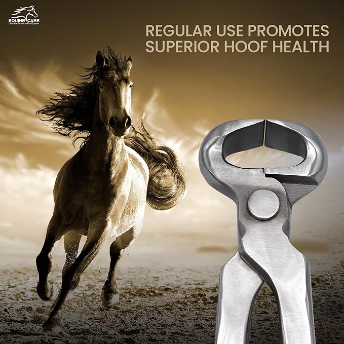 Equine Care 14-Inch Hoof Nipper – Professional Farrier Hoof Nipper Chrome Vanadium Steel | Heavy-Duty Horse Hoof Trimmer with Sharp Precision Blades, High Leverage & Comfort Grip