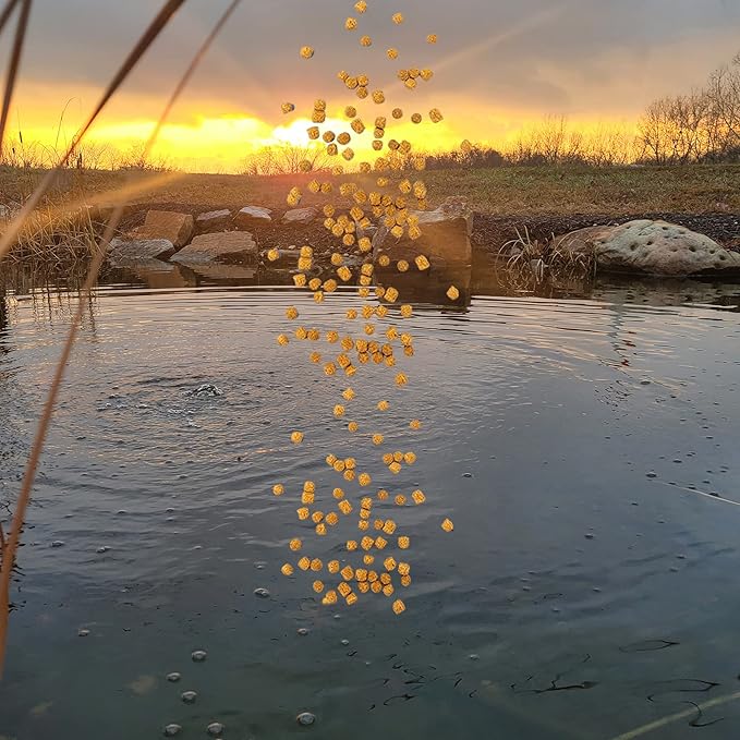 HALF OFF PONDS Show & Grow Koi Fish Food - 5 lb Floating Pellets, 5mm Size - Goldfish Food for Ponds - 35% Protein with Beta Carotene & Vitamins - Enhances Color Vibrancy & Body Definition