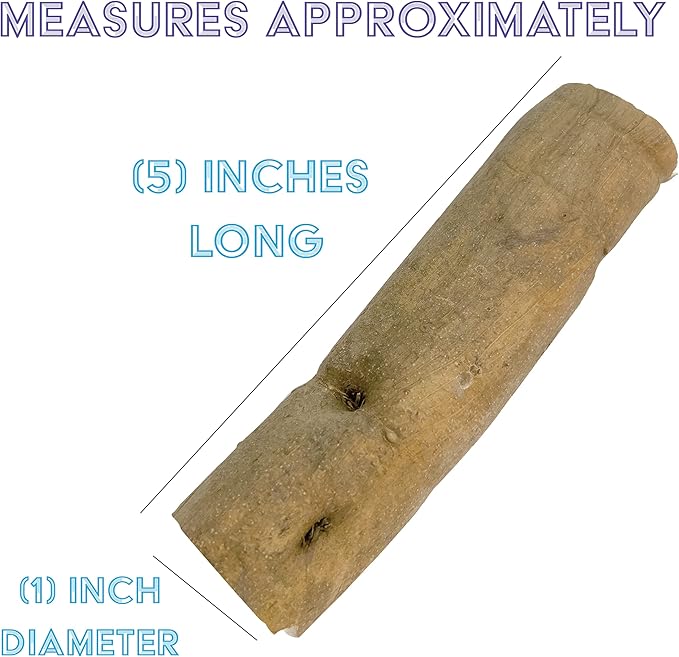 by M&M 5503 Natural Sola Skin Log PK3 - Handcut Sola Wood Bird Foot Toys, Thin Layer of Outer Bark, Lightweight, Chewable, Versatile, Great for Med to Large Size Pet Birds