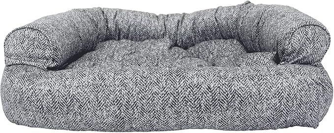 Snoozer Pet Products Luxury Overstuffed Microsuede Pet Sofa, Show Dog Collection, Small, Palmer Indigo