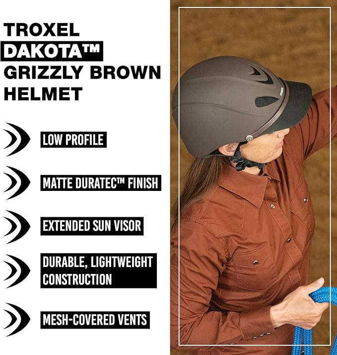 Troxel Black Duratec Dakota Helmet