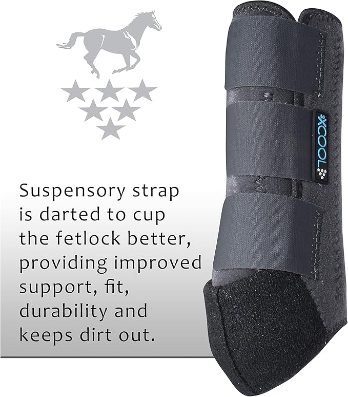 Professional's Choice 2XCOOL Sports Medicine Horse Boots | Protective & Breathable Design for Ultimate Comfort, Durability & Cooling in Active Horses | 2 Pack