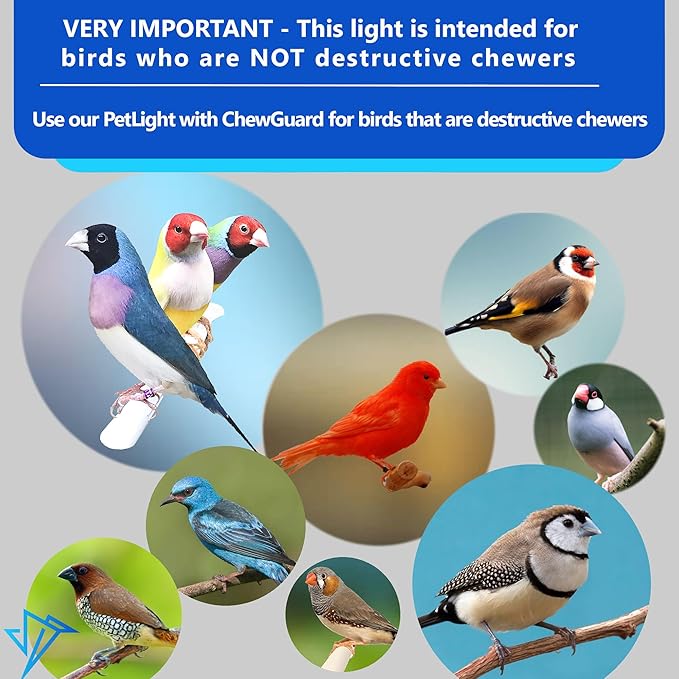 HappyBird Lighting Bird Cage Light - Full Spectrum LED Pet Light - Simulates Natural Environment - Safe for Soft Bill Birds – Easy to Install - (24" Long)