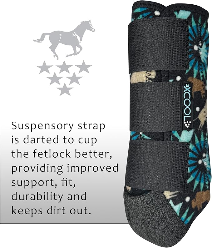 Professional's Choice 2XCOOL Sports Medicine Horse Boots | Protective & Breathable Design for Ultimate Comfort, Durability & Cooling in Active Horses | 2 Pack