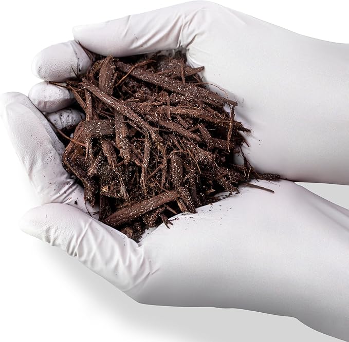 Gardenera Brown Mulch - Protect Your Plants with a Sustainable Ground Cover - 4 QUARTS