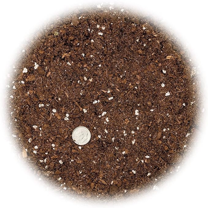 GARDENERA Premium Bamboo Potting Soil Mix - (2 Quart Bag)