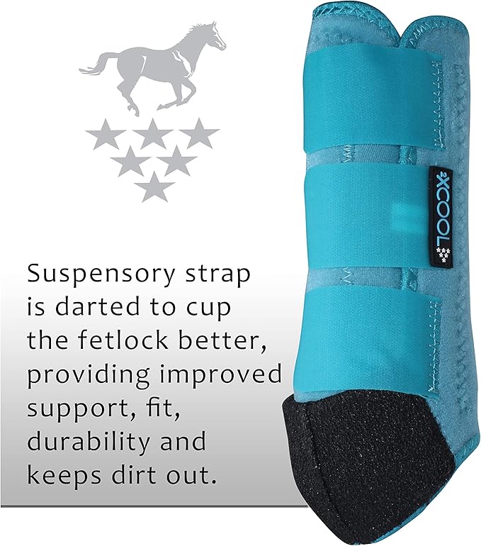 Professional's Choice 2XCOOL Sports Medicine Horse Boots | Protective & Breathable Design for Ultimate Comfort, Durability & Cooling in Active Horses | 2 Pack