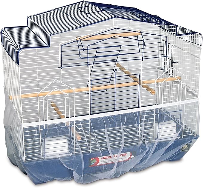 Prevue Pet Products 820W Mesh Bird Seed Catcher, White, Small/7"