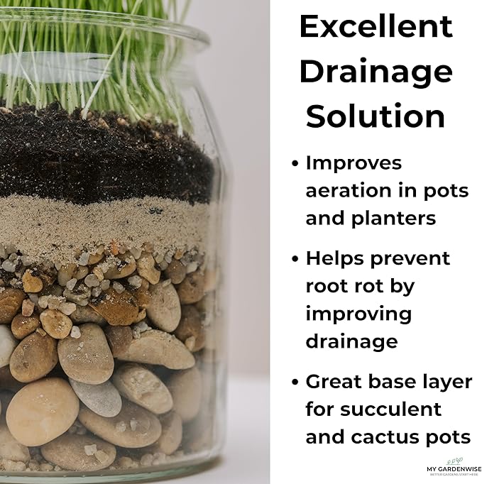 Fine Sand for Plants – Horticultural Sand for Succulents, Cactus, Potting Mixes, Terrariums & Decorative Indoor Gardens, Made in USA (5 quarts - 14 lbs)