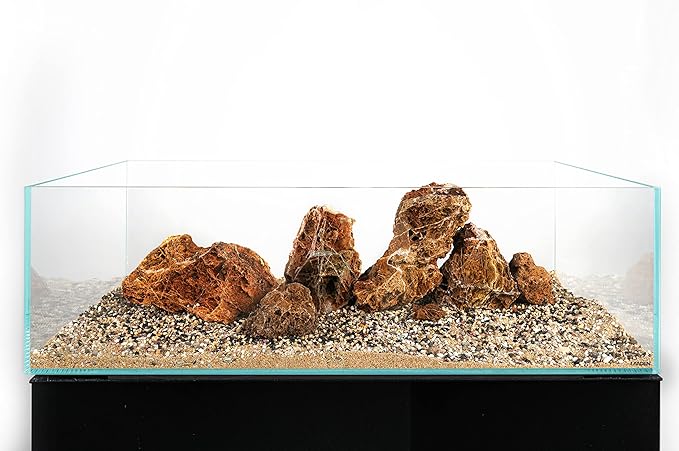 LANDEN Pangea Aquascape Sand for Aquarium 2L (7lbs), Natural Cosmetic Gravel for Plants, Pea Gravel, Pebbles, Fish Tank Decorative Sand, Biotope Aquarium, 1-3mm