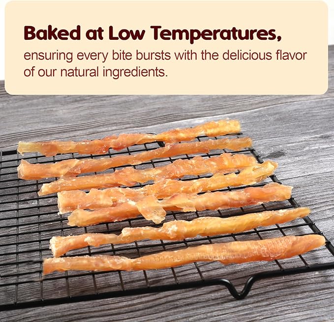 TailParty Turkey Tendons for Dogs, 1 lb, Dog Training Treats, Natural Long-Lasting Chew Snacks, High-Protein Beef Tendons, Healthy Hypoallergenic Turkey Strips, Jumbo Pack(40 Units/Pack)