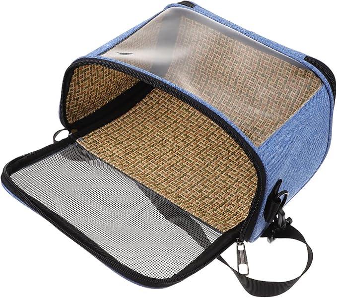 balacoo 1pcs Transparent Parrot Carrier Bag Breathable Outdoor Tote Straps Comfortable Crossbody Pet Pouch for Travel Hiking Camping for Birds Cockatiels and Pets