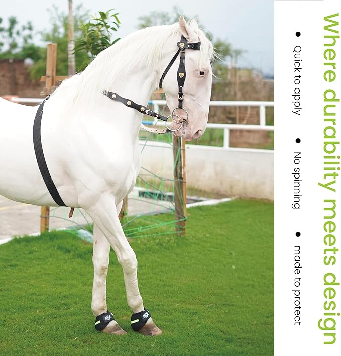 Bell Boots | Prevent Horses from Injury | Professional Bell Boots for Horses with Superb Protection, Durability, Comfort, Relaxable & Lightweight | Easily Remove mud & dust
