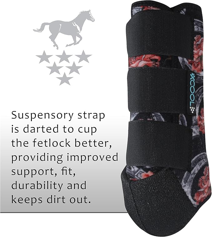 Professional's Choice 2XCOOL Sports Medicine Horse Boots | Protective & Breathable Design for Ultimate Comfort, Durability & Cooling in Active Horses | 2 Pack