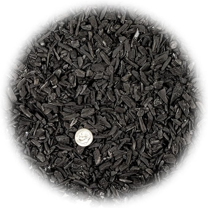 GARDENERA Horticultural Charcoal for Indoor Plants [1-Quart Bag] Black Diamond Soil Amendment for Orchids, Terrariums, and Gardening