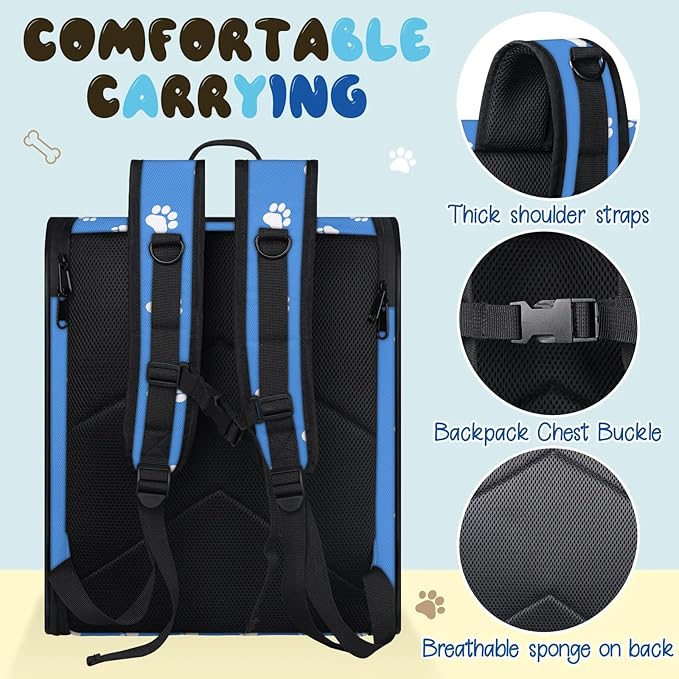 Cat Backpack Carrier-Customizable, Breathable Pet Carrier Backpack for Outdoor Travel/Vet Visits/Daily Use, Adjustable & Secure Design for Small Dogs and Cats Style7