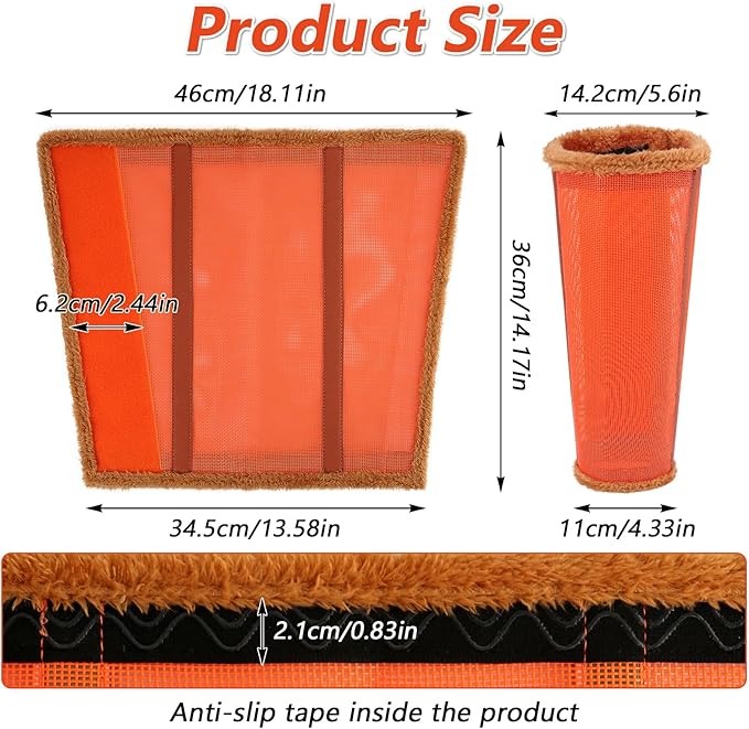 Fly Boots for Horses. Horse Fly Boots Set of 4. Adjustable Horse Fly Boots Stops Stomping Fly Leg Wraps for Horses,