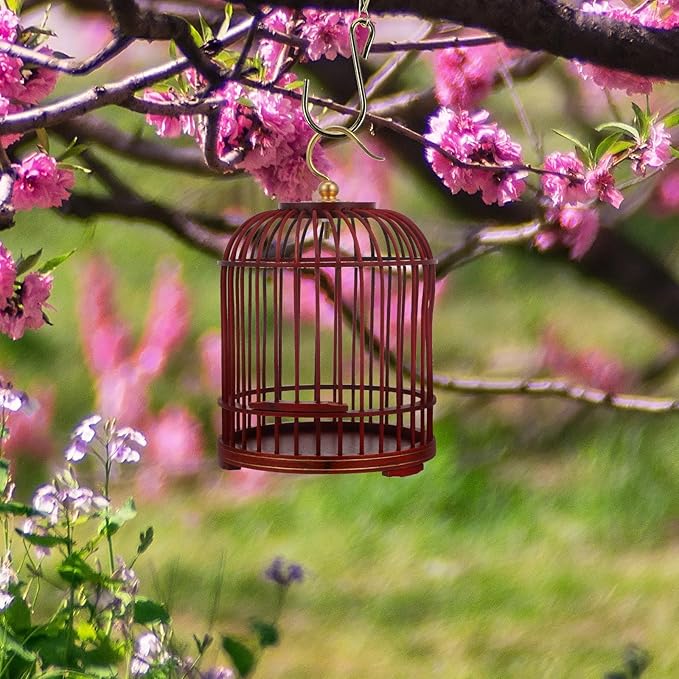 GANAZONO Pet Cage Outdoor Decorative Wooden Hamster Cage, Large Capacity, Lockable, Hanging, Safe and Secure