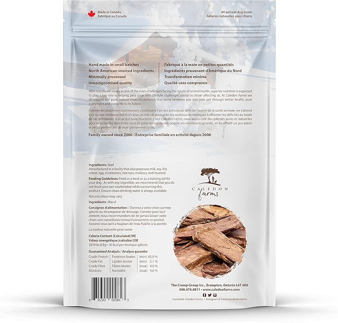 Caledon Farms Beef Tendersticks 3.9oz / 110 Grams (Pack of 2)