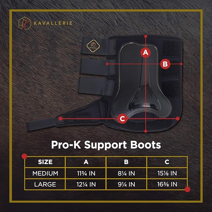 Kavallerie Classic Tendon Boots, Impact-Absorbing Material, Breathable & Evenly Distribute Pressure, Protect Tendon and Ligaments, Anti-Slip, Anti- Sore and Moisture Repellant Show Jumping Boots