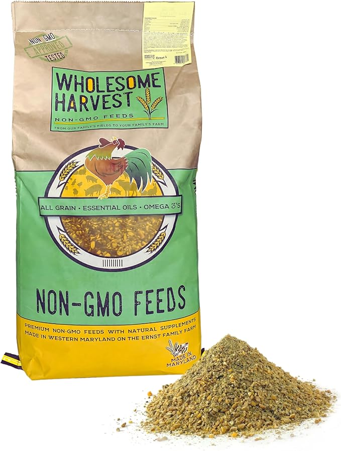 Non-GMO Turkey & Game Bird Starter Feed – 40 lb, 28% Protein, Omega-3, Calcium, Probiotics, Prebiotics & Herbs – Complete Nutrition and Quality Game Bird Feed