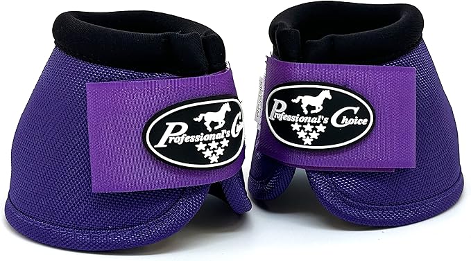 Professional's Choice Ballistic Overreach Bell Boots for Horses | Superb Protection, Durability & Comfort | Quick Wrap Hook & Loop