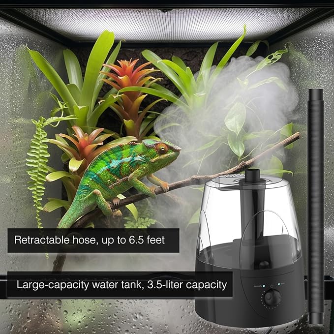 MRREPTILE Reptile Fogger Humidifiers, Grow Tent Humidifier, Misting System for Reptiles, Terrarium Fogger Humidifier, 3.5L Large Capacity Reptifogger for Reptiles and Plant