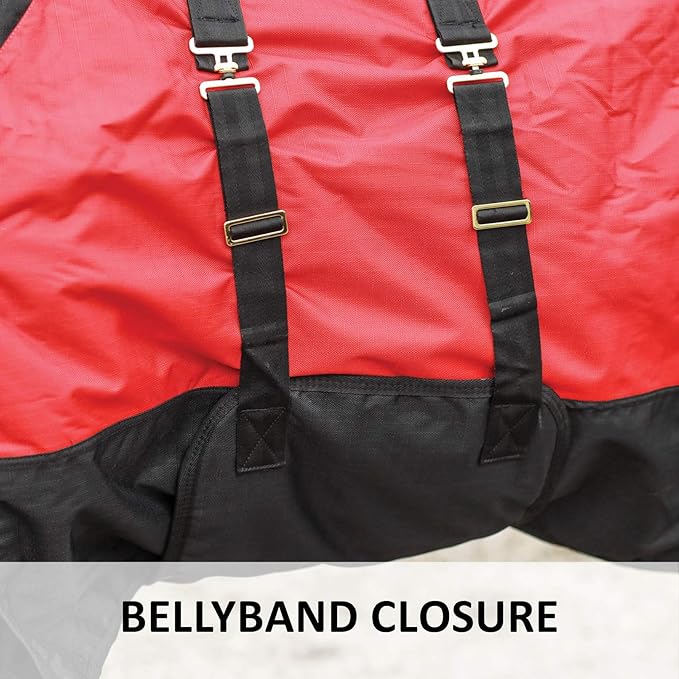 STORM SHIELD Contour Collar Classic II Horse Turnout Blanket | Bellyband Closure | Horse Blankets for Winter Waterproof | Weather Protection | Winter Horse Blanket