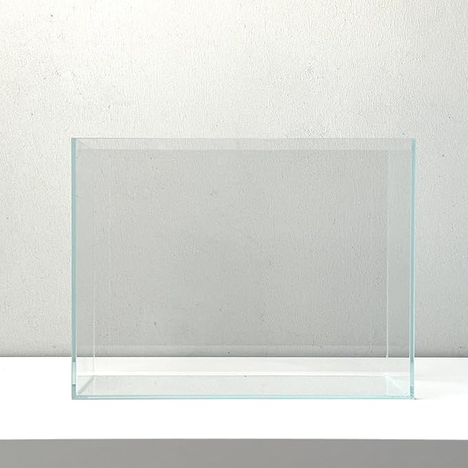 Nano Aquarium kit, Small Betta Fish Aquarium, 2.2 Gallon Rimless Glass Fish Tank with Filter and Light (Transparent, Essential)