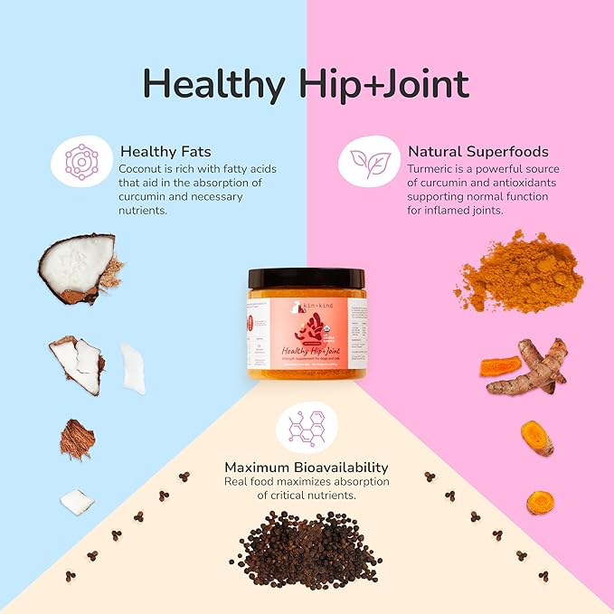 kin+kind Superfood Supplement Set for Dogs & Cats - Boost Immunity, Promotes Healthy Skin & Coat, Hip & Joint, Healthy Digestion - Made in USA - Superset (4 x 4 oz)