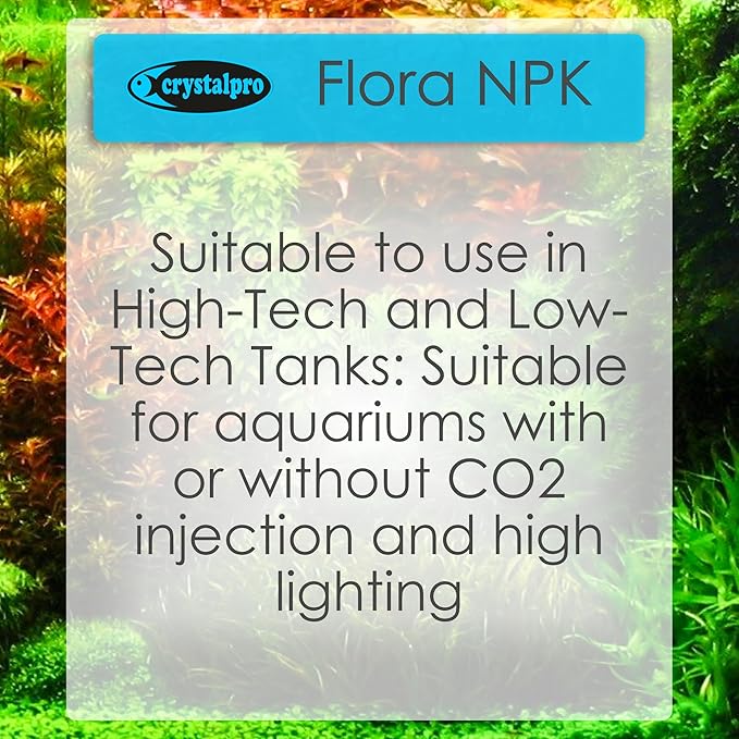 Flora NPK - Liquid Macro Nutrient Fertilizer for Aquarium Plants (Nitrate, Phosphate, Potassium) - Boosts Growth and Color in Freshwater Tanks - Part of The Flora Nutrition Series - 16.9 fl oz