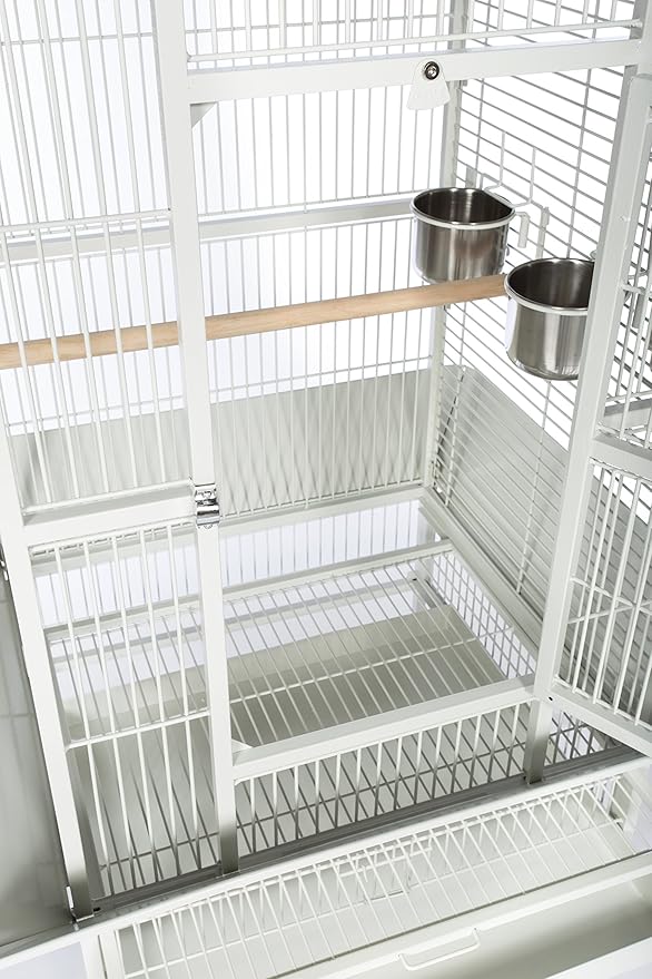 Prevue Pet Products 34522 Dometop Bird Cage, Large, Chalk White