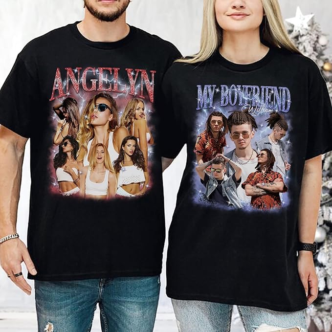 Custom Bootleg Rapper Graphic Tees Shirt – Retro 90s Vintage Style, Personalized Gift for Girlfriend, Birthday, Valentine