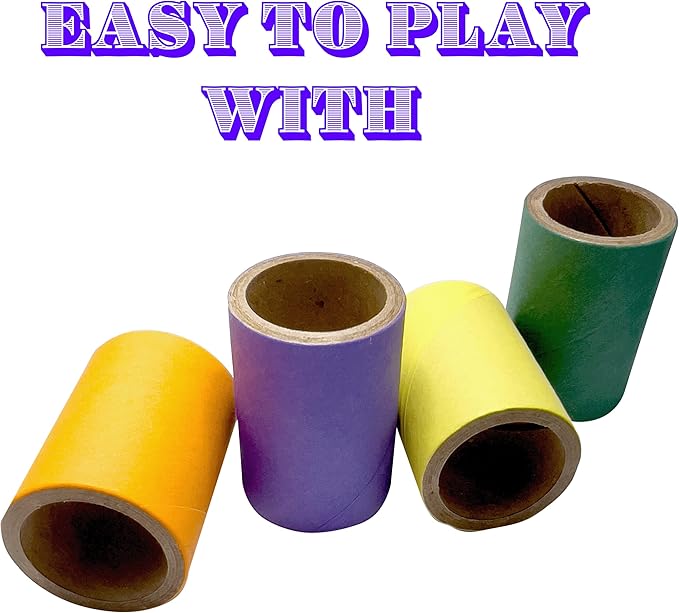by M&M 8010 Pk15 1.5 Inch Mini Tube Donuts - Compressed Cardboard Chewable Tubes, Lots of Shreddable Layers, Lightweight, Easy for Birds to Manipulate, Great for Sm to Med Size Pets