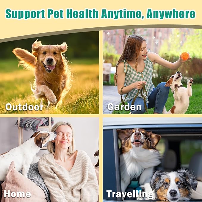 Portable Dog Teeth Dental Finger Wipes for Dogs & Cats No-Rinse Dog Finger Toothbrush Dog Plaque & Tartar Prevention with Brushing Beads Dog Breath Freshene 20pcs