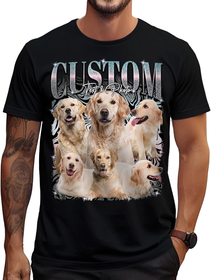Custom Bootleg Rapper Graphic Tees Shirt – Retro 90s Vintage Style, Personalized Gift for Girlfriend, Birthday, Valentine