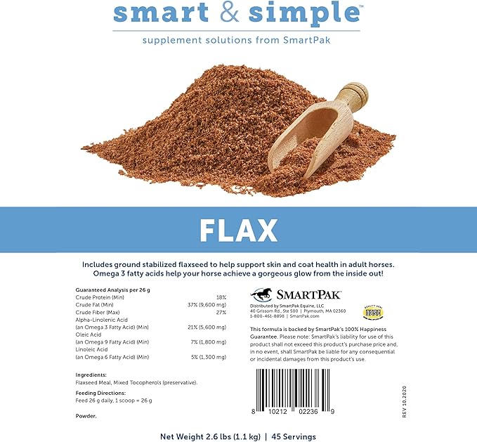 Starter SmartPak | Horse Joint Support | Probiotics, Prebiotics | Essential Vitamins, Minerals, and 5000 mg of Omega 3 | Prepackaged, Sealed, and Labeled | No Added Sugar | 28 Days Supply