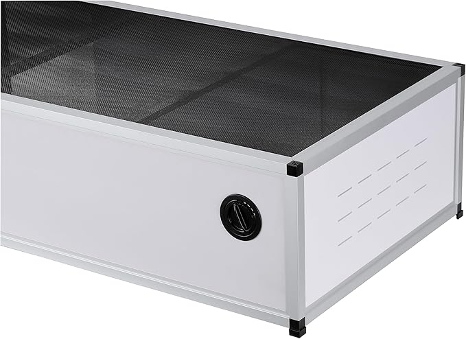 Dual Usage PVC Reptile Enclosure - 44 * 20 * 12 inch, Acrylic/PVC Door Options, Suitable for Bearded Dragon, Snake, and Ball Python