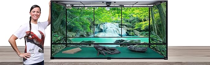 Carolina Custom Cages, 72Lx24Wx36H Giant Deep Extra-Tall Terrarium; Easy Assembly