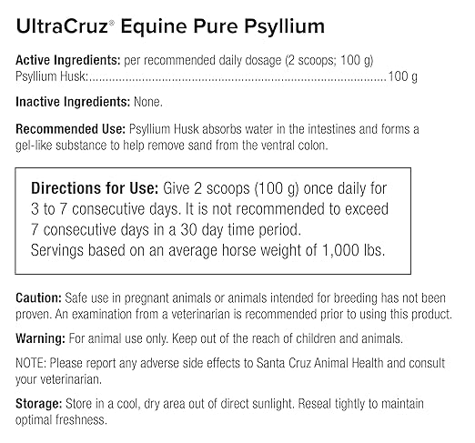 UltraCruz® Equine Pure Psyllium, 10 lb