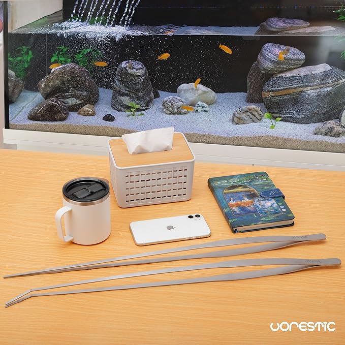 VORESTIC Aquarium Tweezers (Straight & Curved, 23.6")