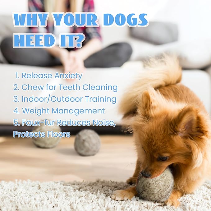 Nocciola Wobble Giggle Ball for Dogs, Interactive Dog Toys for Boredom, Squeaky Ball Dog Toys to Keep Them Busy, Pet Toys for Small Medium Large Dogs, Fun Giggle Sounds When Rolled or Shaken (M)