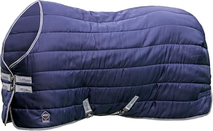 LeMieux Arika Stable-Tek 100g Blanket - Diamond Ripstop Outer - Breathable and Stain Repellent - Navy - 81"