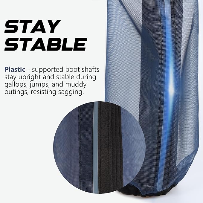 All-Purpose Fine Mesh Horse Fly Boots Breathable Anti-Fly Leggings with Sturdy Support Strips Reduce Annoying Stomping & 360°Leg Protection Durable Easy-Clean Material 4-Pack Lavender Purple
