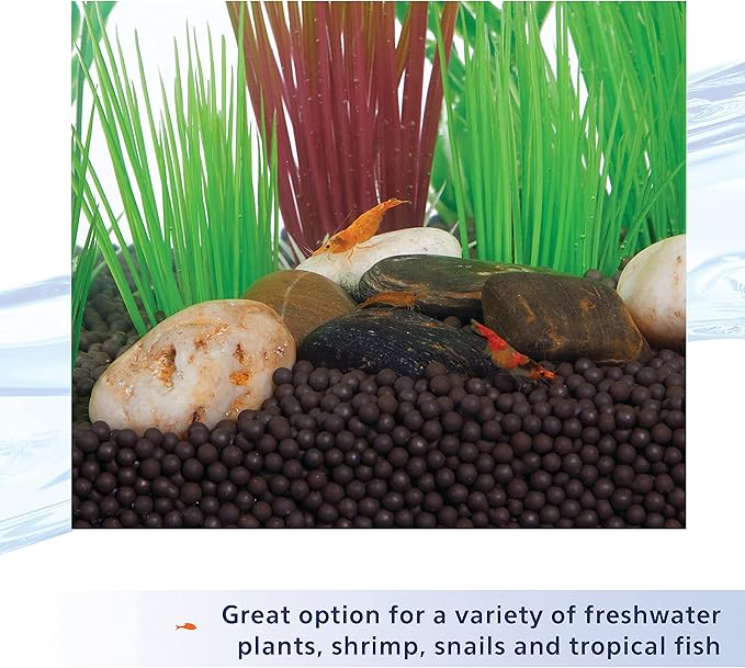 Aqueon Plant and Shrimp Aquarium Substrate, Aqua Soil for Fish Tanks, 5 Pounds, 3 Count