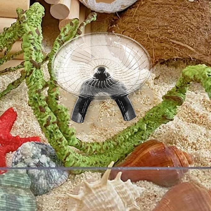 Hermit Crabs Wheel Toy, Hamster Running Wheel Toys, Small Animals Cage Accessory, Tank Accessory, Suitable for Hermit Crab Hamster