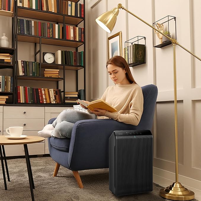 WINIX 5510 Air Purifier (New Generation of 5500-2 with App Support) for Home Large Room Up to 1881 Ft² in 1 Hr, True HEPA, High Deodorization Carbon Filter and Auto Mode, Captures Pet Allergies, Smoke